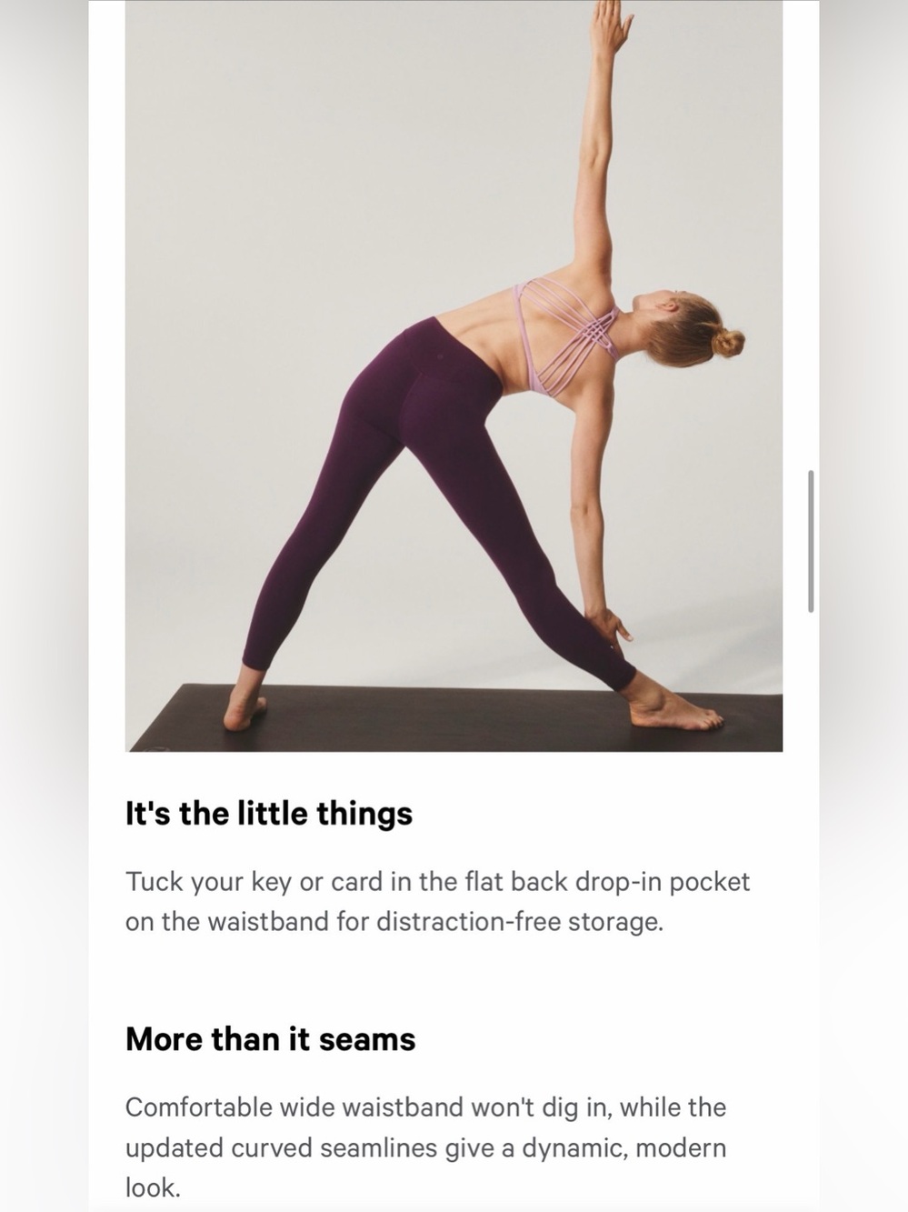 Lululemon Athletica - Wunder Under SmoothCover HR Tight 25” - Espresso, size 6 - Picture 9 of 10